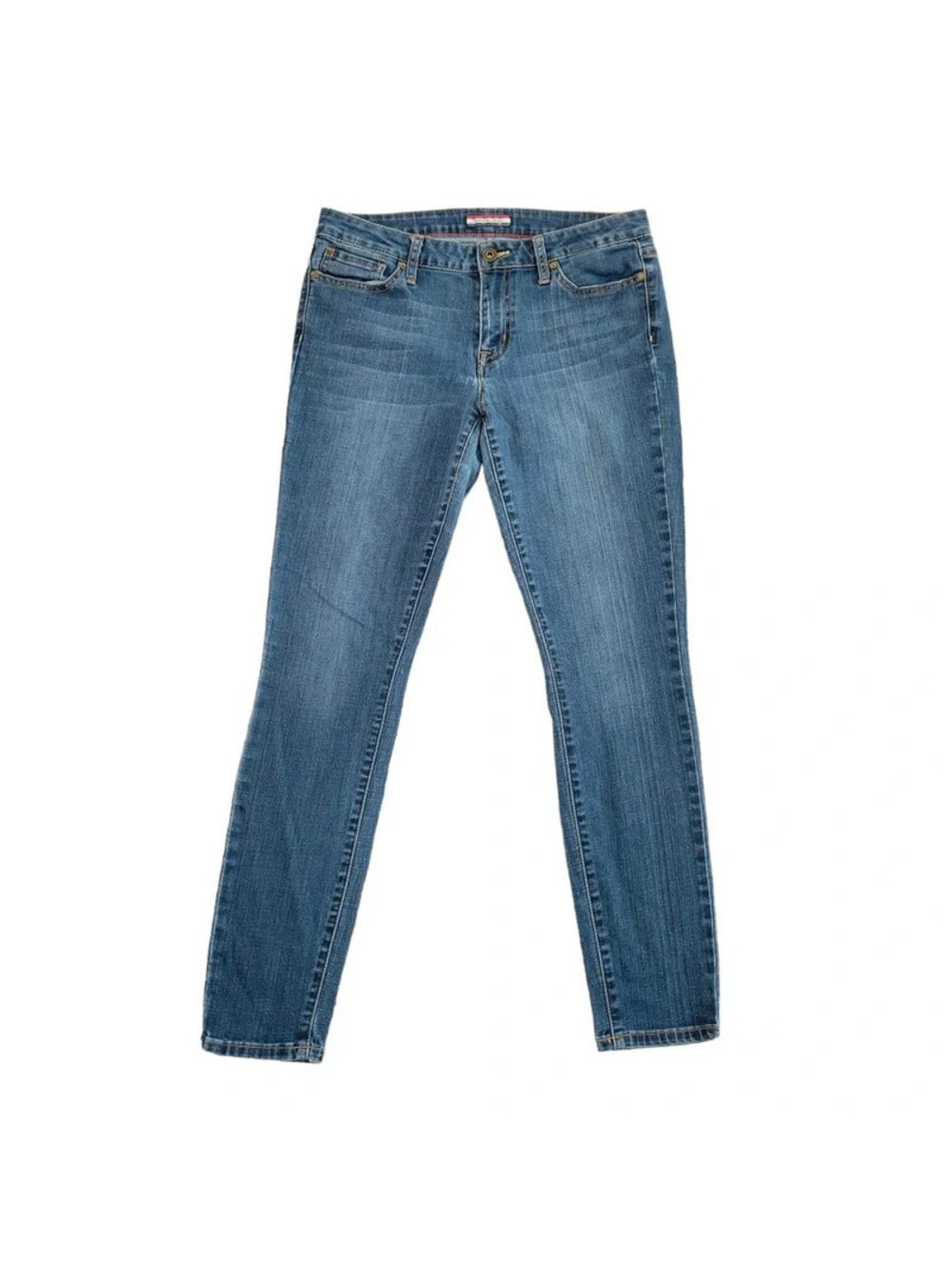 Tommy Hilfiger Skinny Jeans 6R Womens Blue Stretch Mid Rise Preppy Casual